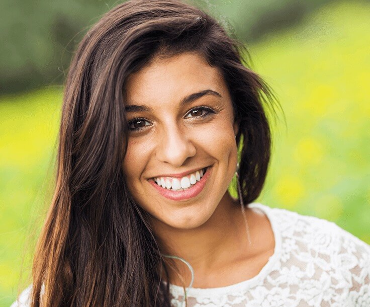 young woman smiling