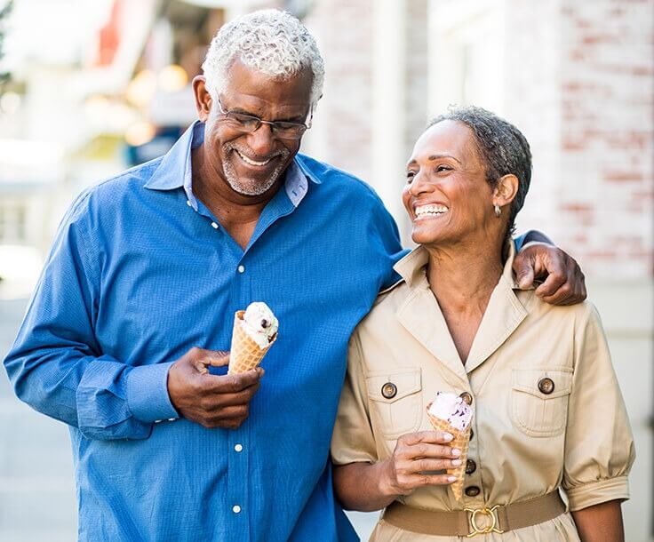 couple eating ice cream